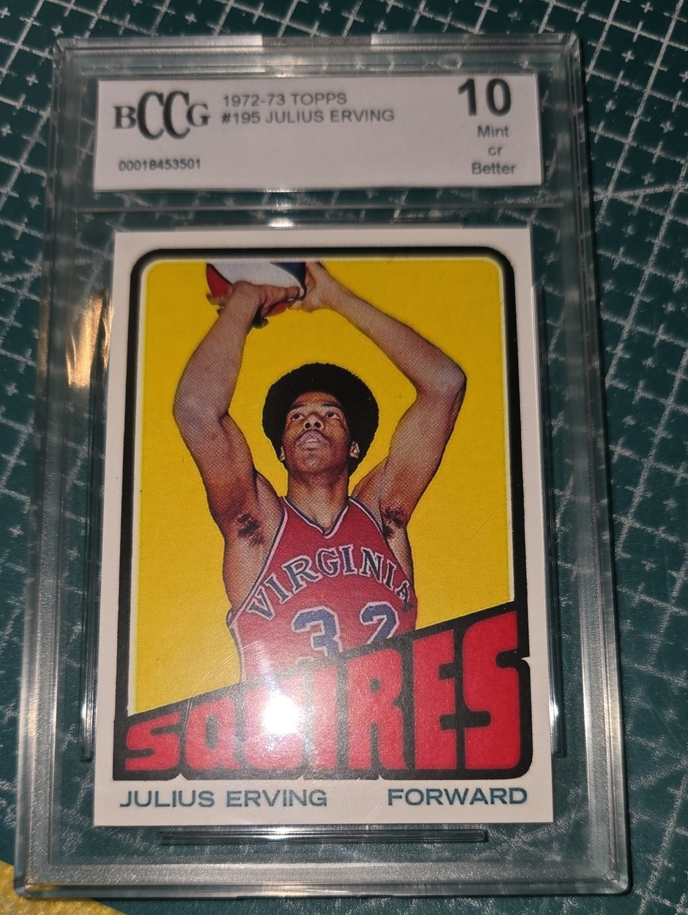 1972-73 Topps Julius Erving #195 BCCG 10